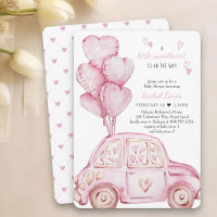 Little Sweetheart Pink Car und Balloon Baby Dusche