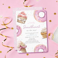 Little Sweetheart Pink Cupcake & Donut Baby Dusche