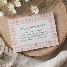 Little Sweetheart Pink Gingham Books for Baby