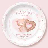 Little Sweetheart Pink Valentines Baby Dusche Pappteller