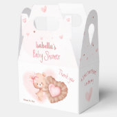 Little Sweetheart Pink Valentines Girl Baby Dusche Geschenkschachtel (Geöffnet)
