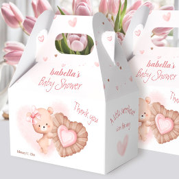 Little Sweetheart Pink Valentines Girl Baby Dusche Geschenkschachtel
