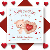 Little Sweetheart Red Blue Baby Dusche Napkins Serviette