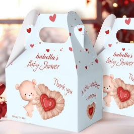 Little Sweetheart Red Blue Valentines Baby Dusche Geschenkschachtel
