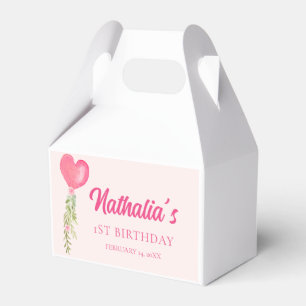 Little Sweetheart Red Heart Balloon Geburtstag Geschenkschachtel