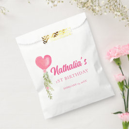 Little Sweetheart Red Heart Balloon Geburtstag Geschenktütchen