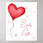 Little Sweetheart Red Valentine Bücher und Geschen Poster (Vorne)