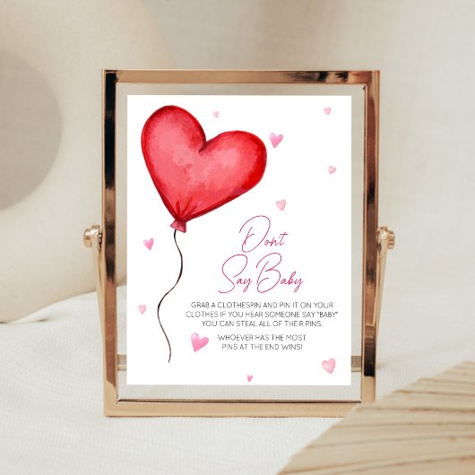 Little Sweetheart Red Valentine Sage kein Baby Poster