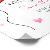 Little Sweetheart Red Valentine Willkommen Poster (Ecke)