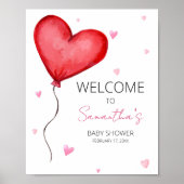Little Sweetheart Red Valentine Willkommen Poster (Vorne)