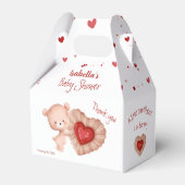 Little Sweetheart Red Valentines Baby Dusche Geschenkschachtel (Vorderseite)