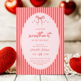 Little Sweetheart Retro Baby Shower Invitation Einladung
