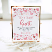 Little Sweetheart Tiny Baby Hunt Baby Shower Game Poster