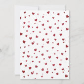 Little Sweetheart Valentine 1st birthday Einladung (Rückseite)