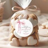 Little Sweetheart Valentine Baby Dusche Vielen Dan Runder Aufkleber