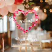 Little Sweetheart Valentine Baby Dusche Willkommen Acrylschild