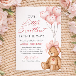Little Sweetheart Valentine Baby Shower Einladung