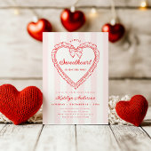 Little Sweetheart Valentine Baby Shower Invitation Einladung