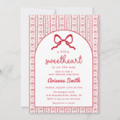 Little Sweetheart Valentine Baby Shower Invitation Einladung (Vorderseite)