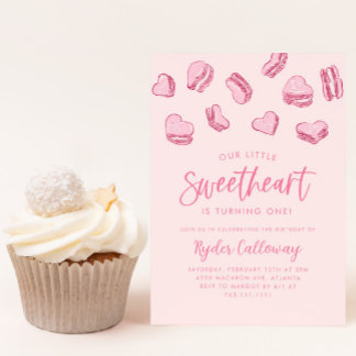 Little Sweetheart Valentine Birthday Party Einladung