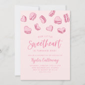 Little Sweetheart Valentine Birthday Party Einladung (Vorderseite)