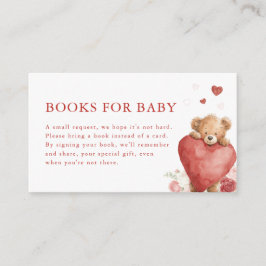 Little Sweetheart Valentine Books for Baby Card Begleitkarte