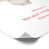 Little Sweetheart Valentine Boy Baby Dusche Poster (Ecke)