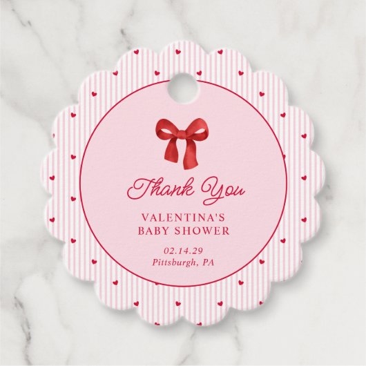 Little Sweetheart Valentine Coquette Geschenkanhänger (Vorderseite)