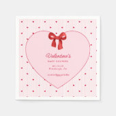 Little Sweetheart Valentine CoquettePaper Napkin Serviette (Vorderseite)