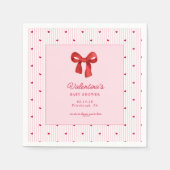 Little Sweetheart Valentine CoquettePaper Napkin Serviette (Vorderseite)