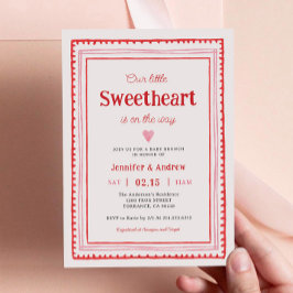 Little Sweetheart Valentine Couple Dusche Einladung