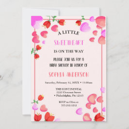 Little Sweetheart Valentine mit Blume Einladung