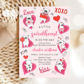 Little Sweetheart Valentine Puppy Baby Dusche Einladung