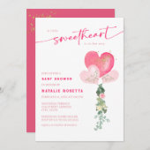 Little Sweetheart Valentines Baby Dusche Einladung (Vorne/Hinten)