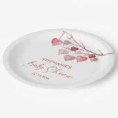 Little Sweetheart Valentines Baby Dusche Pappteller (Schrägansicht)