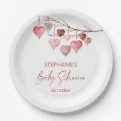 Little Sweetheart Valentines Baby Dusche Pappteller (Vorderseite)