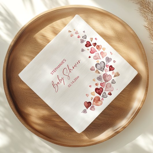 Little Sweetheart Valentines Baby Dusche Serviette