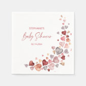 Little Sweetheart Valentines Baby Dusche Serviette (Vorderseite)