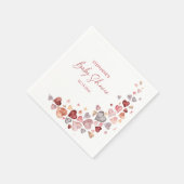 Little Sweetheart Valentines Baby Dusche Serviette (Ecke)