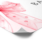 Little Sweetheart Valentines Baby Dusche Willkomme Poster (Ecke)