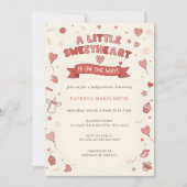 Little Sweetheart Valentines Baby Shower Einladung (Vorderseite)