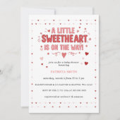Little Sweetheart Valentines Baby Shower Einladung (Vorderseite)