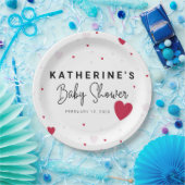 Little Sweetheart - Valentine's Baby Shower Pappteller (Party)