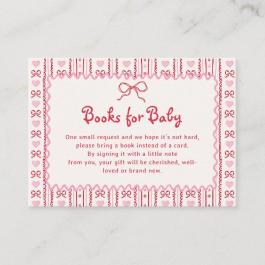 Little Sweetheart Valentines Books for Baby Card Begleitkarte (Vorderseite)