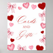 Little Sweetheart Valentines Cards And Gifts Sign Poster (Vorne)
