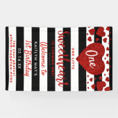 Little Sweetheart Valentine's Day Any Age Birthday Banner (Horizontal)