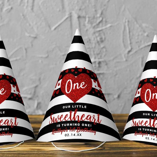 Little Sweetheart Valentine's Day Any Age Birthday Partyhütchen