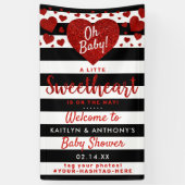 Little Sweetheart Valentine's Day Baby Shower Banner (Vertikal)