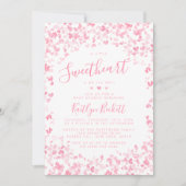 Little Sweetheart Valentine's Day Baby Shower Einladung (Vorderseite)