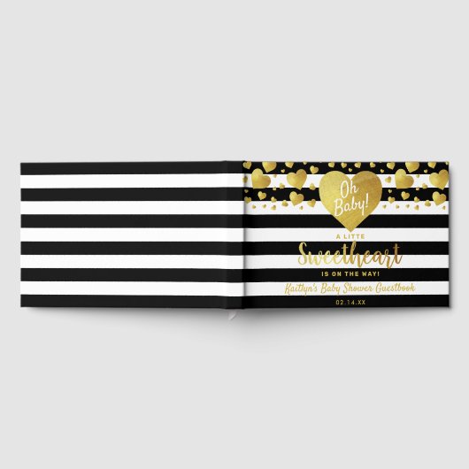 Little Sweetheart Valentine's Day Baby Shower Gästebuch (Voll)